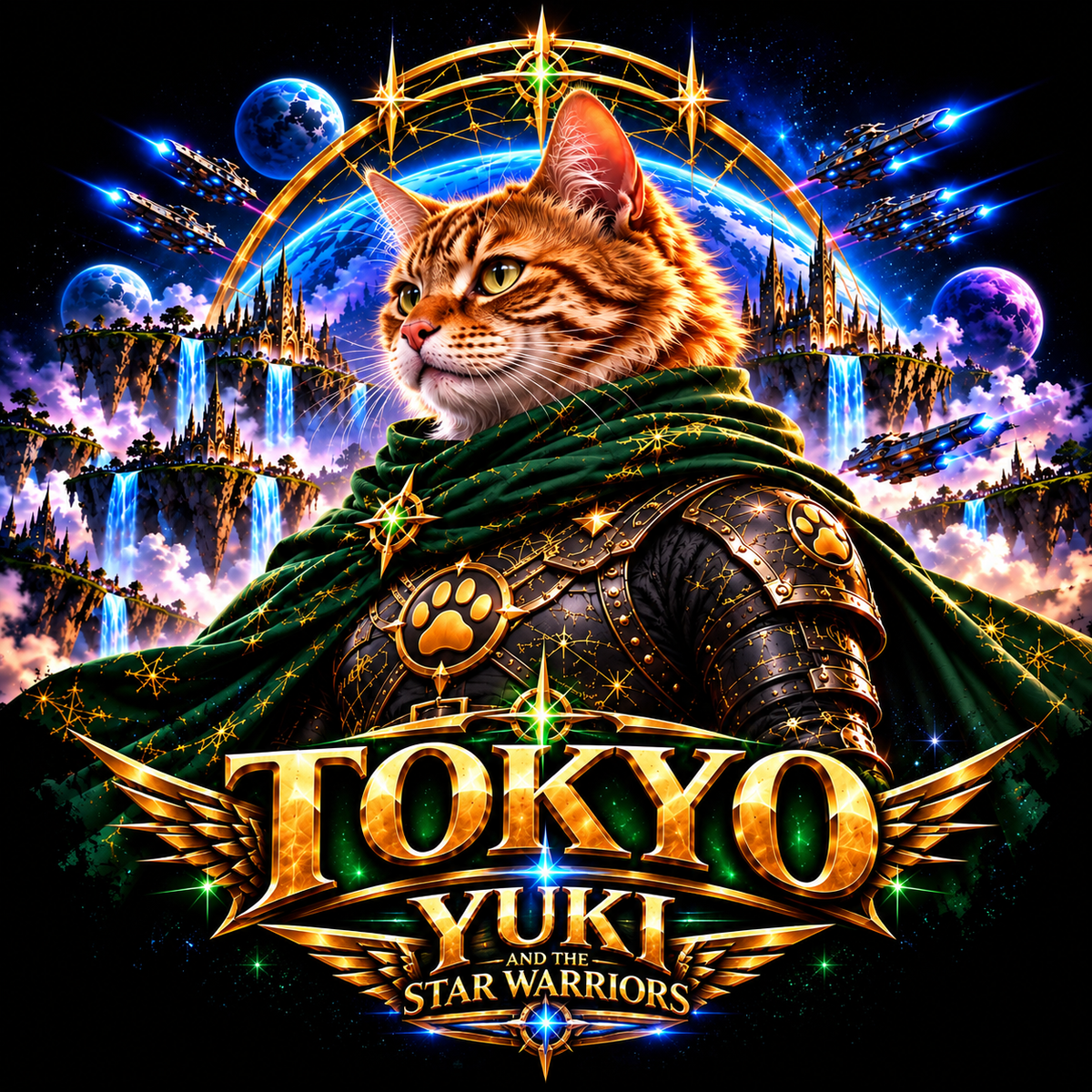 Tokyo

Orange tabby cat, green/gold cloak and tactical equipment

Warrior / combat specialist

Brave, energetic and humorous. Often uses humor to relieve tension, but becomes completely serious when his friends are threatened.